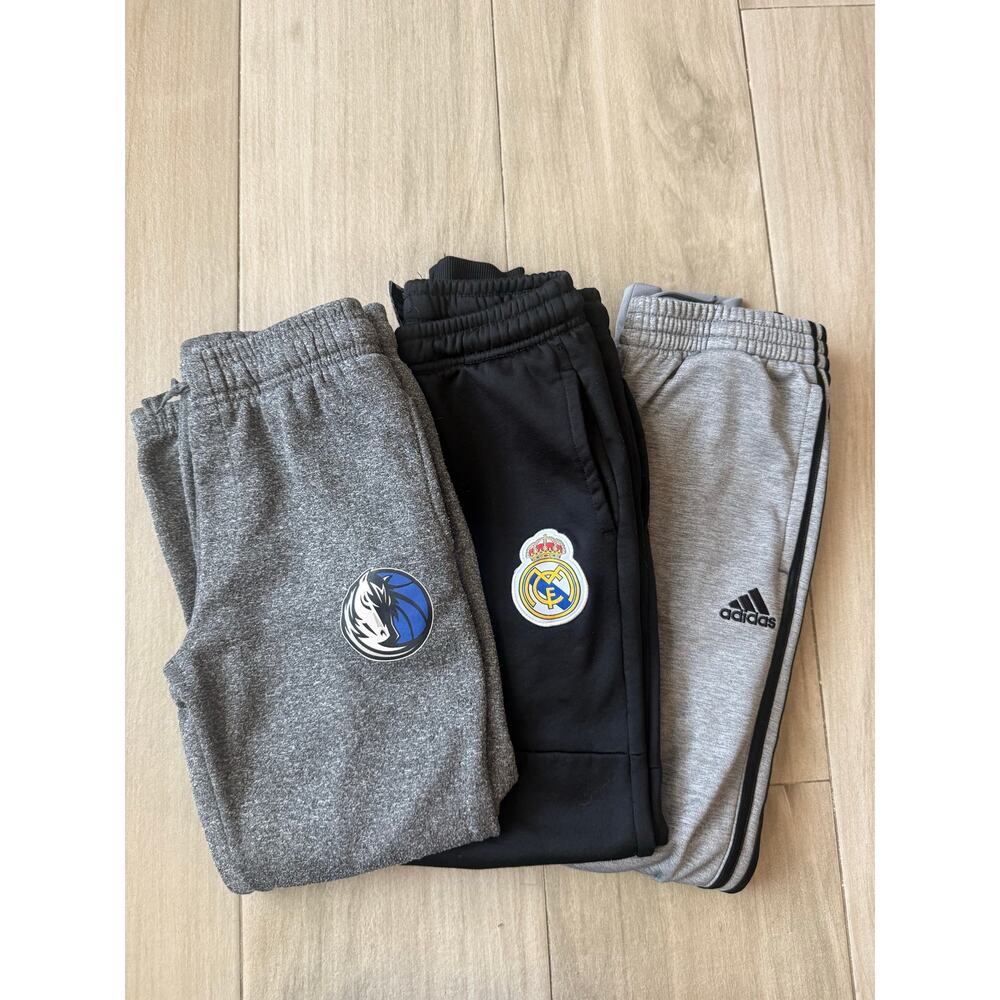Youth Boys Athletic Jogger Lot Adidas Mavericks Real Madrid Size Large